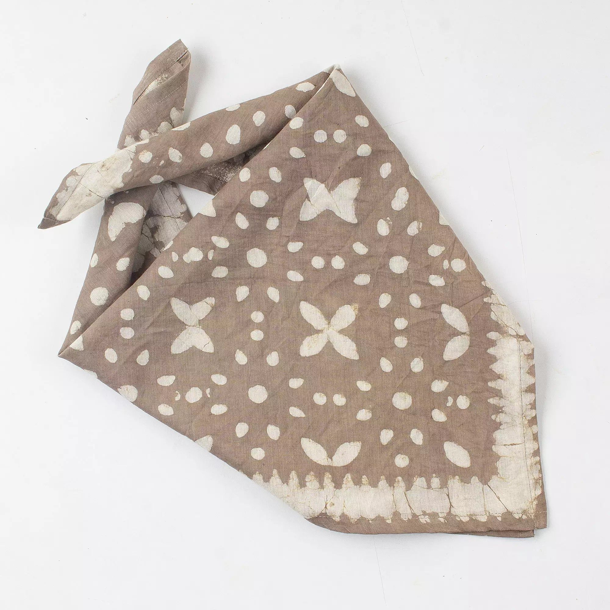 Hand Block Printed Cotton Floral Head Bandana for Men And Women 615